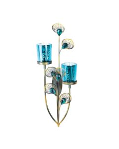 PEACOCK PLUME WALL SCONCE