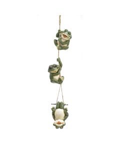 FROLICKING FROGS HANGING DECORATION
