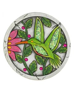 GREEN HUMMINGBIRD GARDEN STEPPING STONE