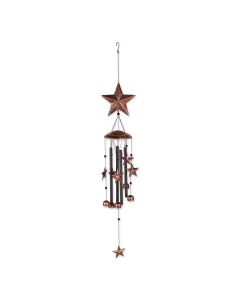 34 BRONZE STARS WIND CHIMES